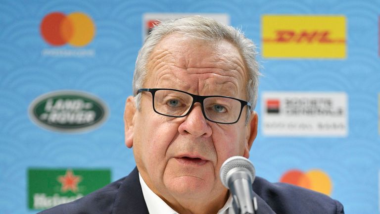 AP - Bill Beaumont, World Rugby chairman