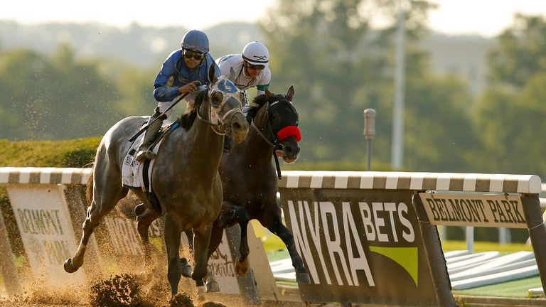 Brad Cox&#39;s Essential Quality beats Hot Rod Charlie at Belmont