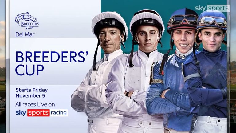 Watch the Breeders' Cup this weekend, live on Sky Sports Racing