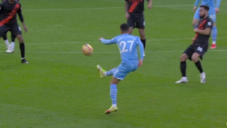 Cancelo sets up Sterling with an incredible assist
