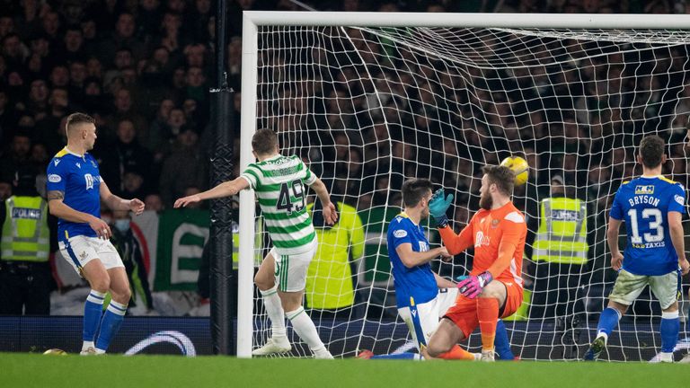 St Johnstone's resistance was broken on 74 minutes