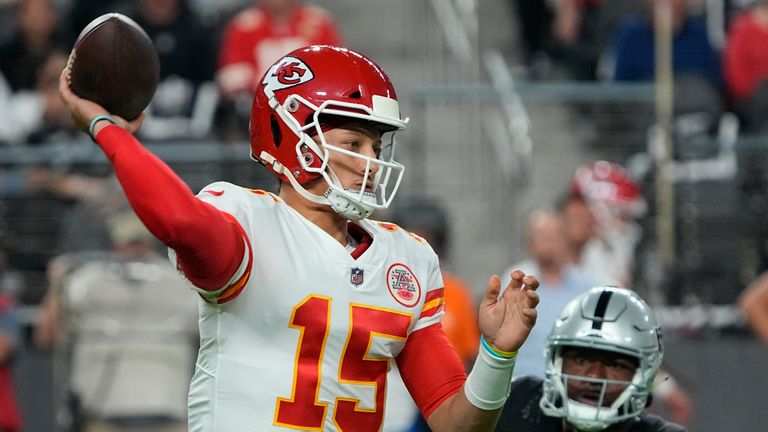 Kansas City Chiefs 41-14 Las Vegas Raiders: Patrick Mahomes throws five  touchdowns as Chiefs rediscover best form in Raiders rout, NFL News