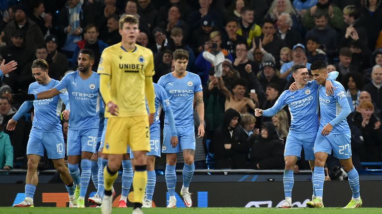 Man City made a typically fast start against Club Brugge