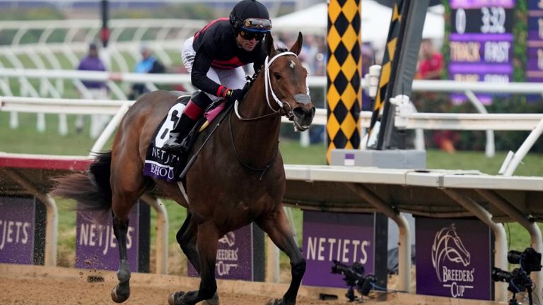 Echo Zulu bombardea a sus rivales en la Breeders Cup '  Potras juveniles para Joel Rosario y Steven Asmussen