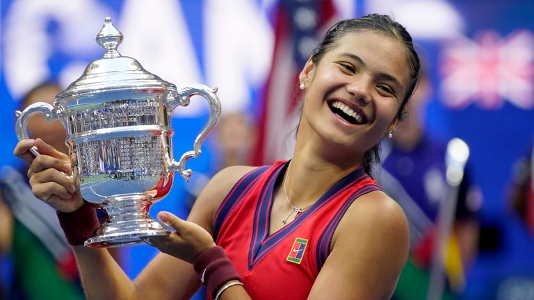 Emma Raducanu triumphed in the women&#39;s singles at the US Open to claim her first Grand Slam