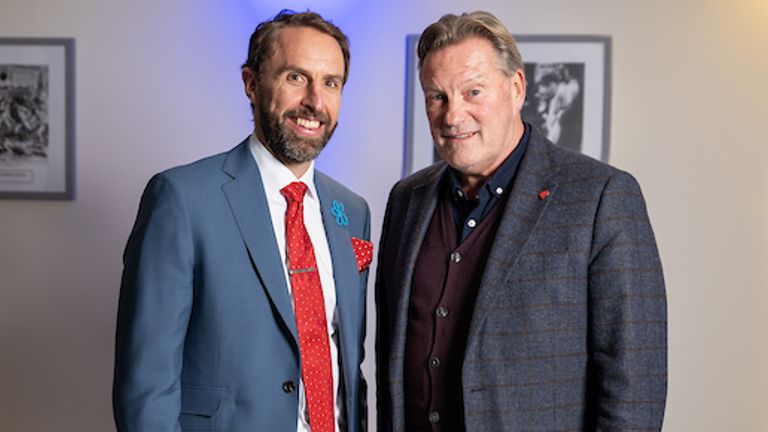 England manager&#39;s past and present - Gareth Southgate with Glenn Hoddle 