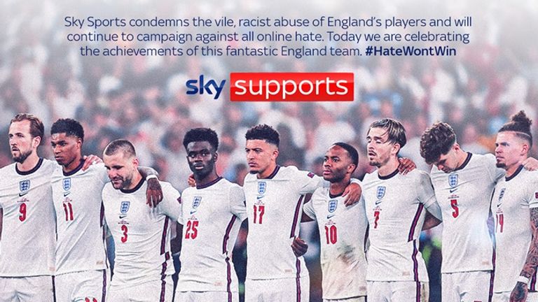 'Hate Won't Win' saw Sky Sports continue their commitment to making social media platforms a place for comment and debate that is free of abuse, hate and profanity.