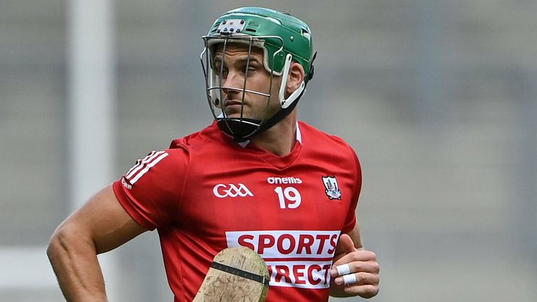 8 August 2021; Eoin Cadogan of Cork during the GAA Hurling All-Ireland Senior Championship semi-final match between Kilkenny and Cork at Croke Park in Dublin. Photo by Piaras .. M..dheach/Sportsfile