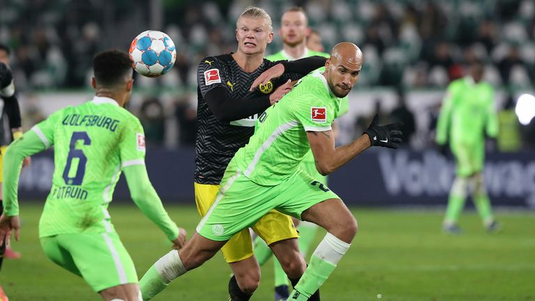 Haaland was a second-half substitute for Dortmund