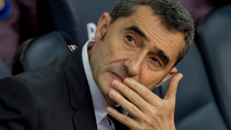 Ernesto Valverde&#39;s last three managerial roles were at Valencia, Athletic Bilbao and Barcelona