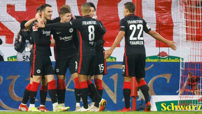 Frankfurt kept up their revival to go 11th in the Bundesliga