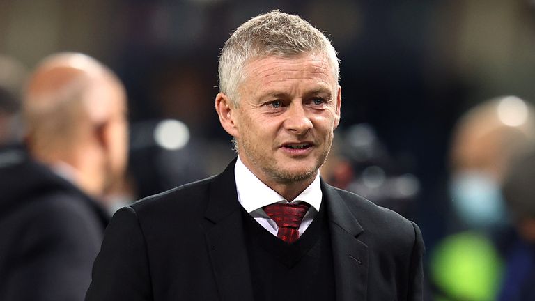 Manchester United manager Ole Gunnar Solskjaer during the UEFA Champions League, Group F match at the Gewiss Stadium, Bergamo