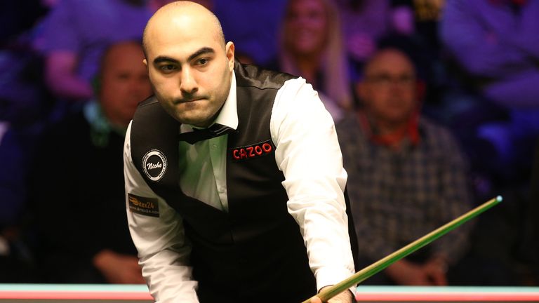 Hossein Vafaei during five of the Cazoo UK Championship at the York Barbican. Picture date: Sunday November 28, 2021.