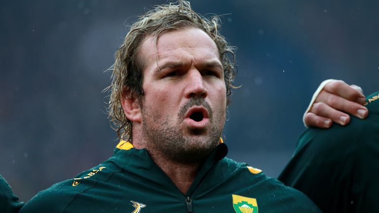 Jannie du Plessis was a regular member of the South Africa front row