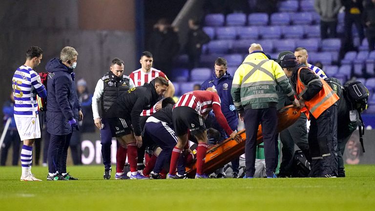PA - Fleck was stretchered off after collapsing on the pitch