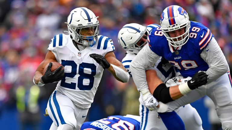 Watch five touchdowns by Jonathan Taylor as the Indianapolis Colts took an impressive 41-15 win over the Buffalo Bills. 