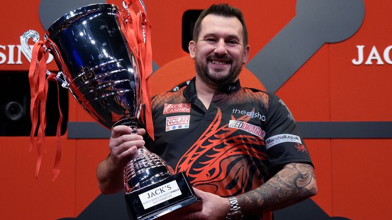 Jonny Clayton claimed the World Series Finals title in Amsterdam (photo courtesy of Kelly Deckers/PDC)