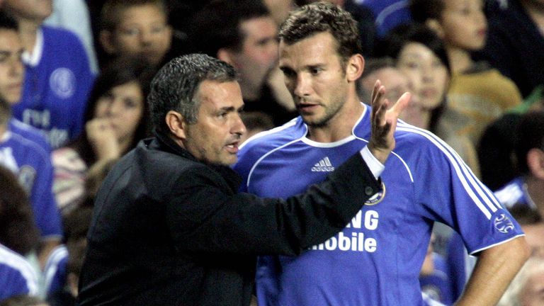 Mourinho brought Shevchenko to Chelsea from AC Milan in 2006