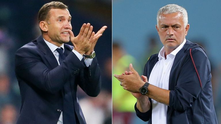 Newly-appointed Genoa boss Andriy Shevchenko will face Jose Mourinho's Roma in his opening game in charge