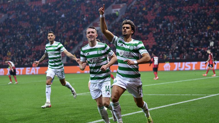Jota wheels away after complete Celtic's comeback with a brilliant counter-attack strike