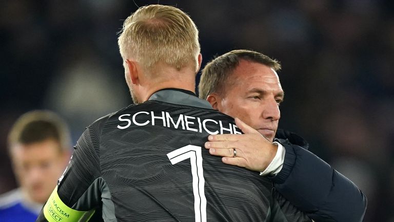 Kasper Schmeichel and Brendan Rodgers share their thoughts after the game.