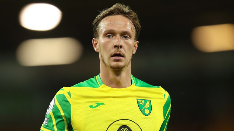 NORWICH, ENGLAND - AUGUST 03: Kieran Dowell of Norwich City during the pre season friendly between Norwich City and Gillingham at Carrow Road on August 3, 2021 in Norwich, England. (Photo by James Williamson - AMA/Getty Images)