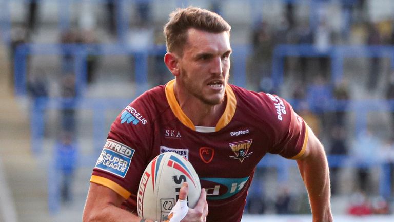 Picture by Paul Currie/SWpix.com - 17/05/2021 - Rugby League - Betfred Super League Round 6 - Warrington Wolves v Huddersfield Giants - Halliwell Jones Stadium, Warrington, England - Huddersfield Giants' Lee Gaskell