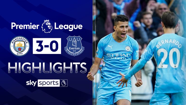 Manchester City v Everton highlights