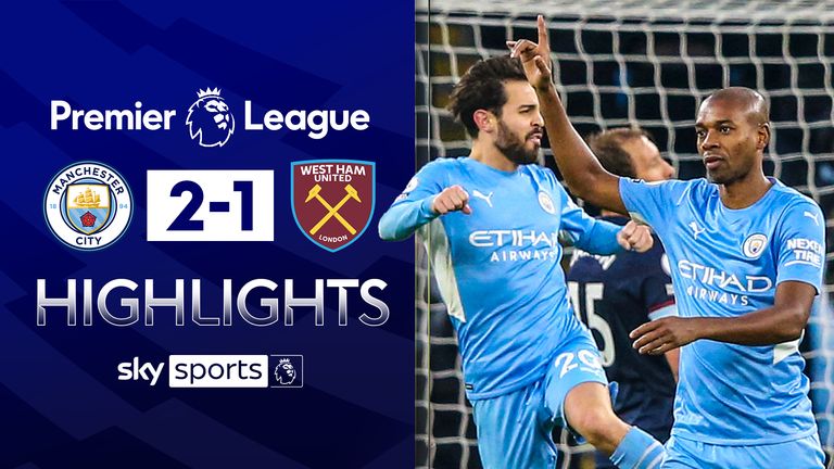 Manchester City vs West Ham highlights