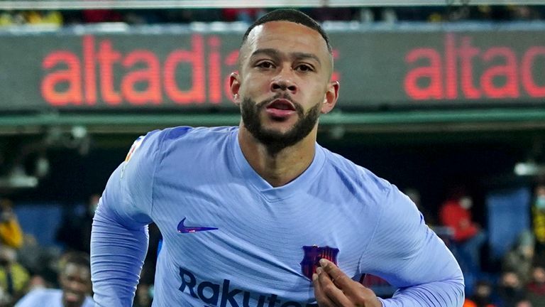 Memphis Depay - already linked with a move away from Barcelona after his summer move from Lyon - helped the club to its first away league win of the season