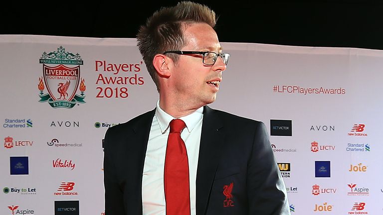 PA - El director deportivo del Liverpool, Michael Edwards, durante la llegada a la alfombra roja del Liverpool Players'  Premios en Anfield, Liverpool. 
