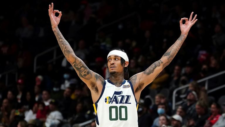 Jordan Clarkson came off the bench to score a season-high 30 points and lead the visiting Utah Jazz to their third straight win, a 116-98 victory over the Atlanta Hawks.
