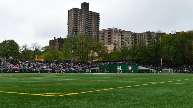 5 May 2019; A general view of Gaelic Park during the Connacht GAA Football Senior Championship Quarter-Final match between New York and Mayo at Gaelic Park in New York, USA. Photo by Piaras .. M..dheach/Sportsfile