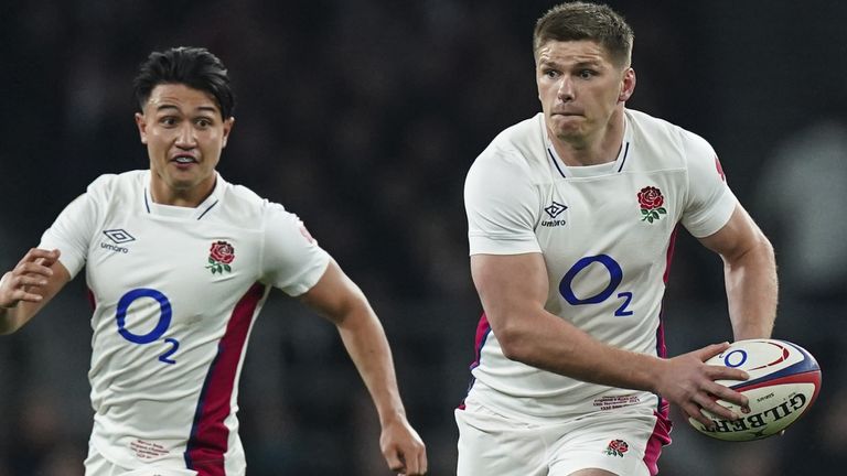 England captain Farrell suffered a serious ankle injury vs Australia in November, and had to withdraw after another ankle injury 