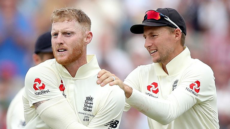 Ben Stokes and Joe Root, England