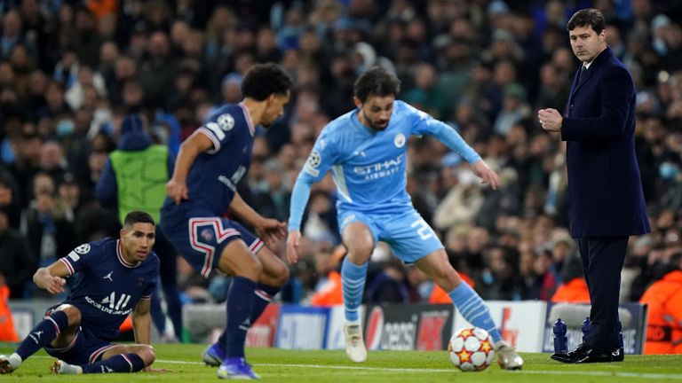 Mauricio Pochettino's PSG was left in trouble by Manchester City's attacking play