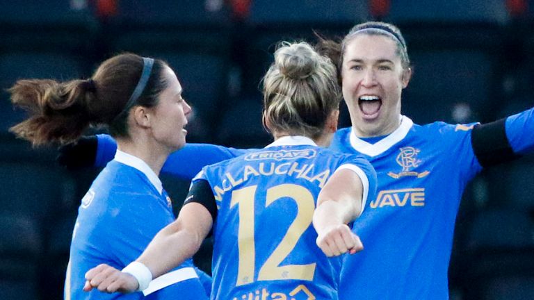 Rangers currently lead the Scottish Women&#39;s Premier League