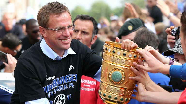 Rangnick won the German Cup with Schalke in 2011