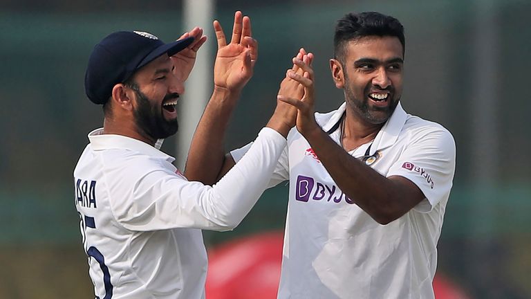 Ravichandran Ashwin and Cheteshwar Pujara, India (Associated Press)