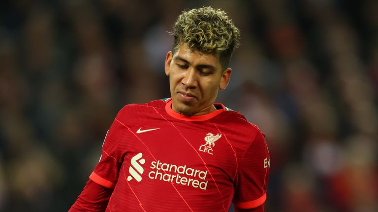 Roberto Firmino suffered an injury during Liverpool's Champions League match against Atletico Madrid at Anfield