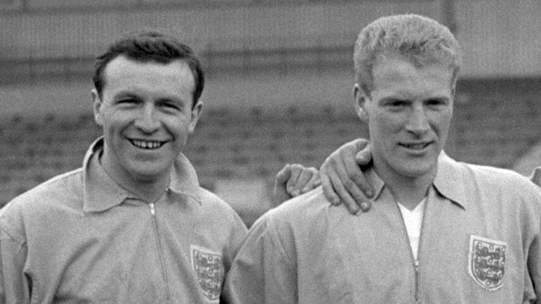 PA - Ron Flowers (R) pictured with Jimmy Armfield
