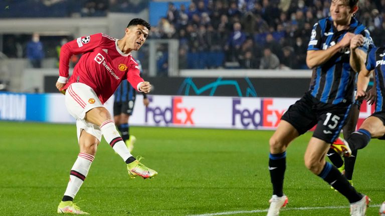 Ronaldo (36y & 270d) is the oldest player to score 2+ goals in a single game for Manchester United in European competition