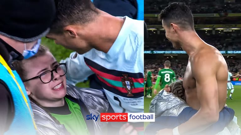Ronaldo with young ROI fan