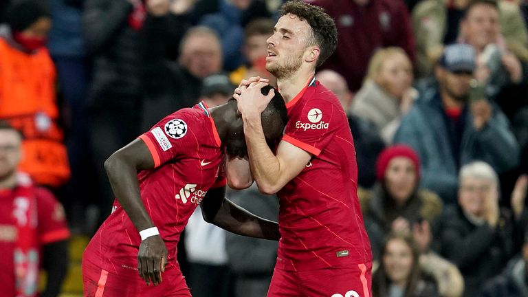 Sadio Mane and Diogo Jota put Liverpool 2-0 up early on against Atletico Madrid