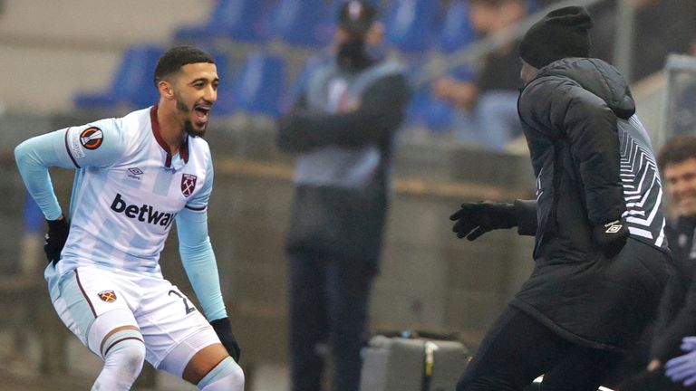 Ben Rahma celebró su primer gol con Kurt Zouma