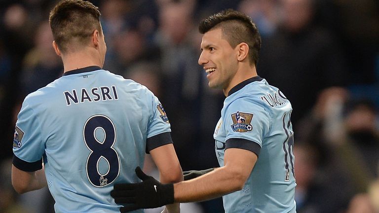 Aguero and Nasri played together for six years at Man City
