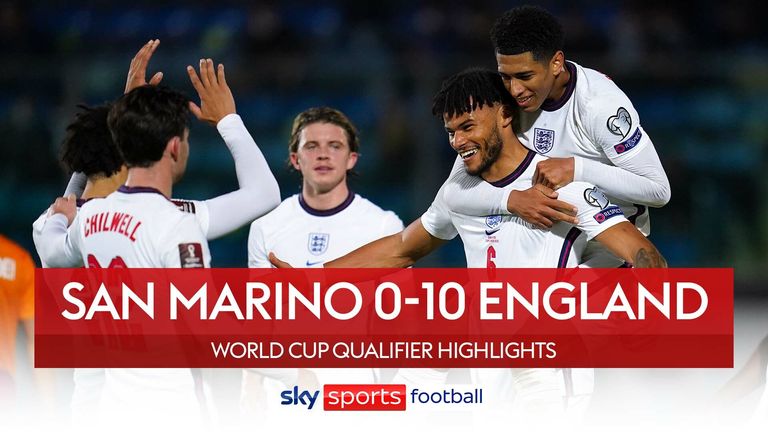 San Marino 0-10 England
