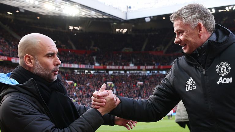 Pep Guardiola and Ole Gunnar Solskjaer meet at Old Trafford again on Saturday lunchtime