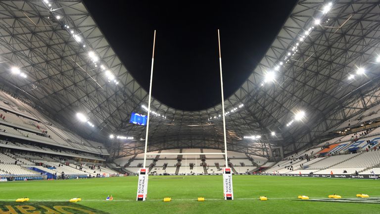 during the NatWest Six Nations match between France and Italy at Stade Velodrome on February 23, 2018 in Marseille, France.