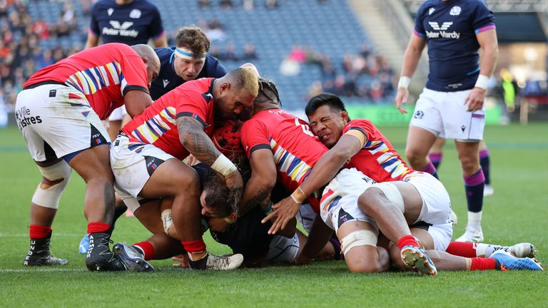 Scotland proved too strong for Tonga last weekend